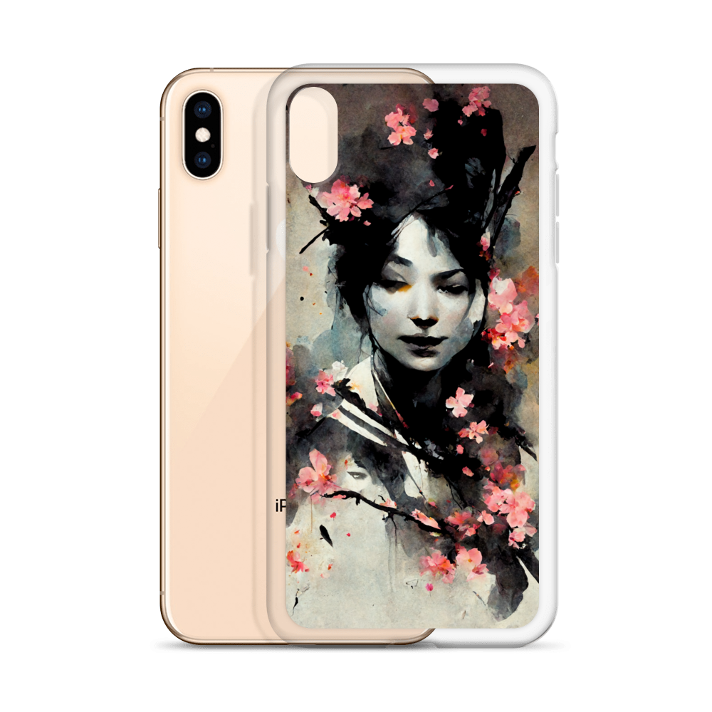 Geisha Sakura - Cherry Blossom iPhone Cases