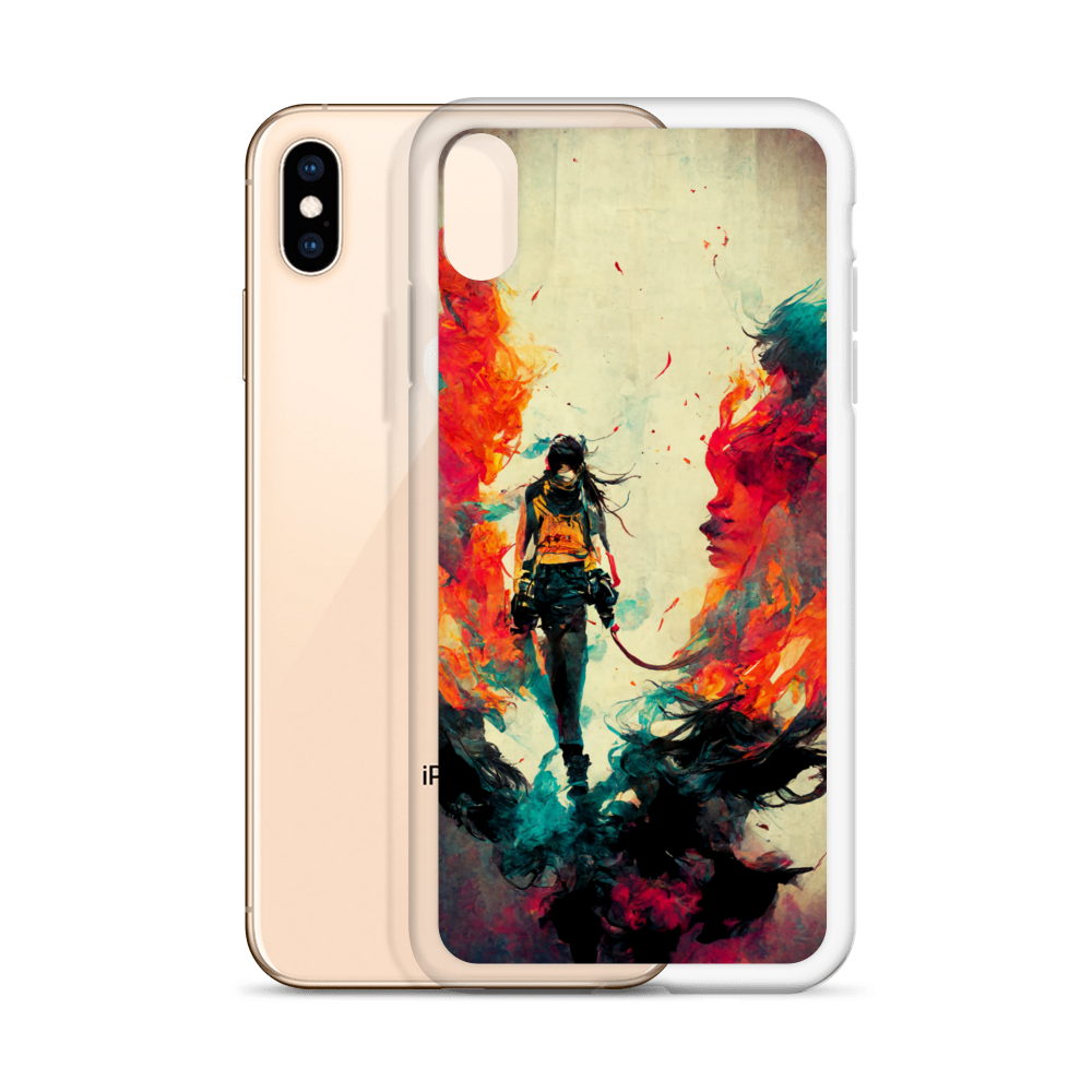 Female Samurai - iPhone Case in Bright Colors