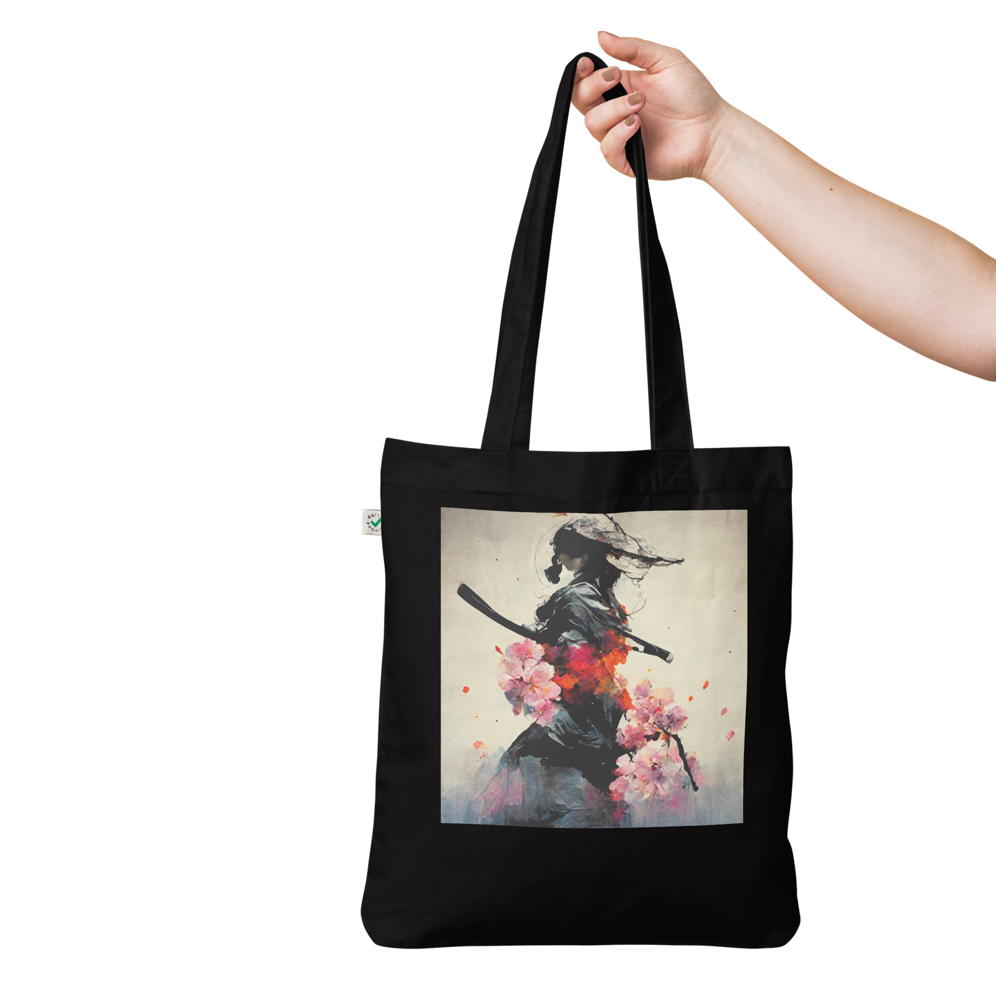 Shadow Samurai Sakura - Organic Fashion Tote Bag