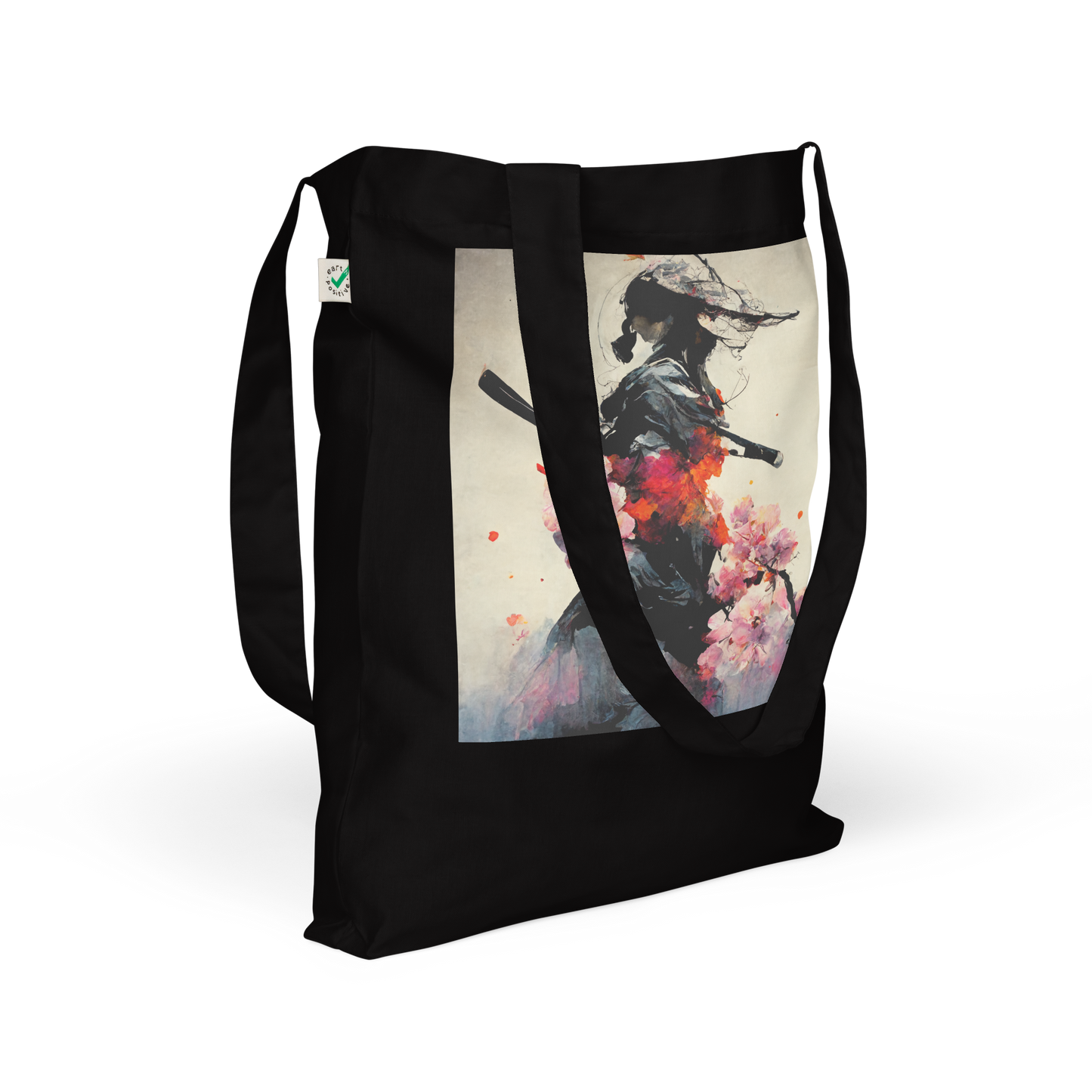 Shadow Samurai Sakura - Organic Fashion Tote Bag