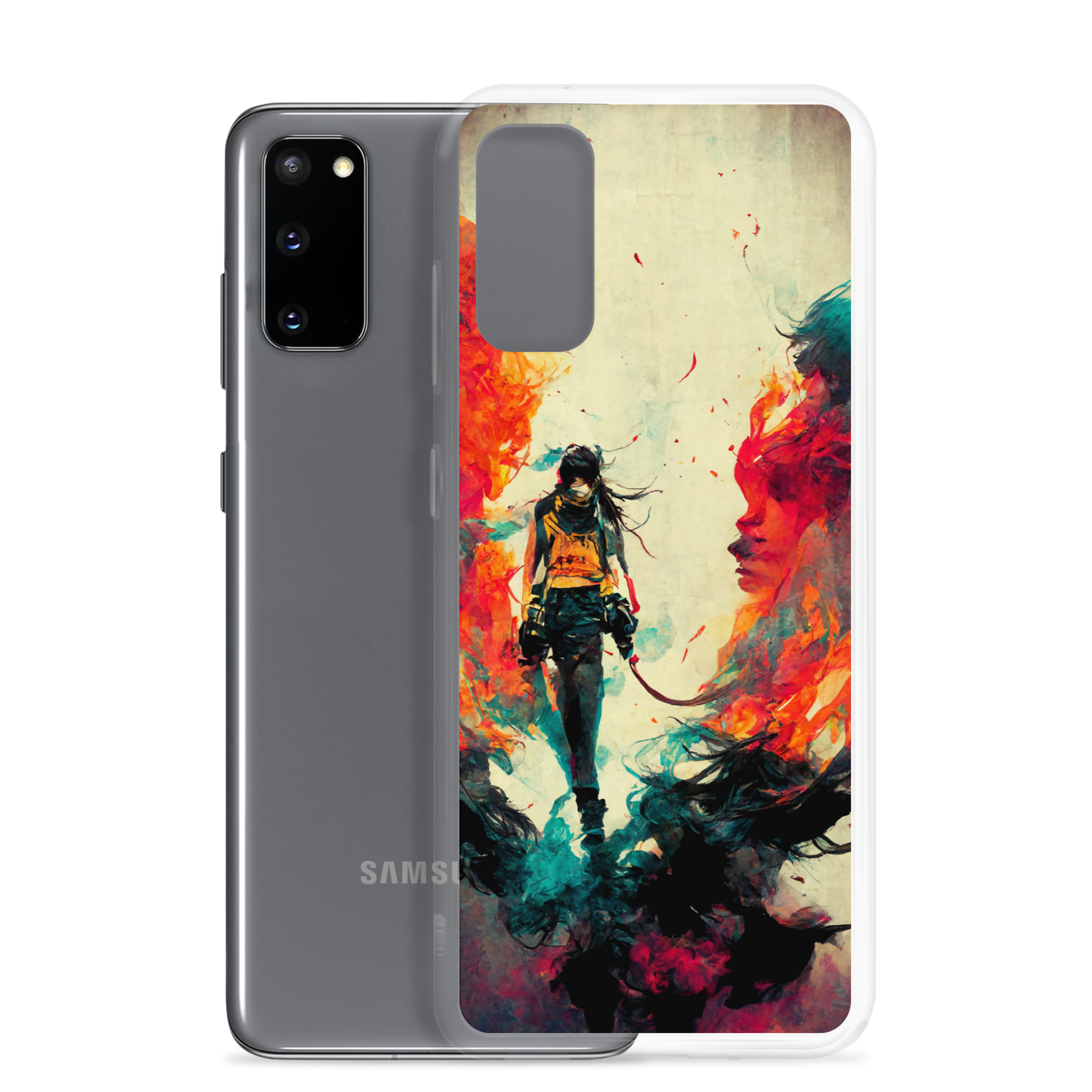 Female Samurai - Samsung Cases in Bright Colors