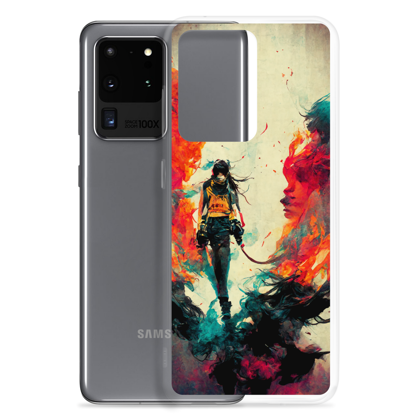 Female Samurai - Samsung Cases in Bright Colors