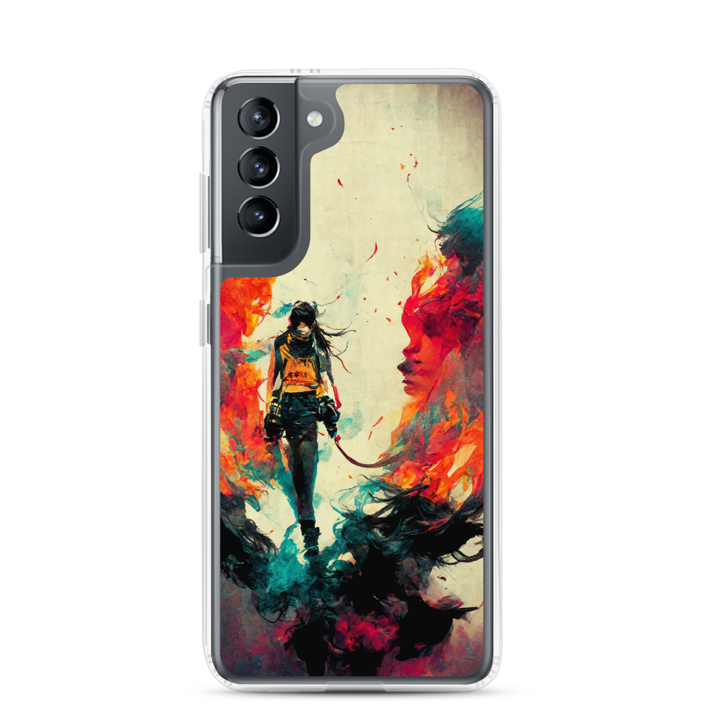 Female Samurai - Samsung Cases in Bright Colors