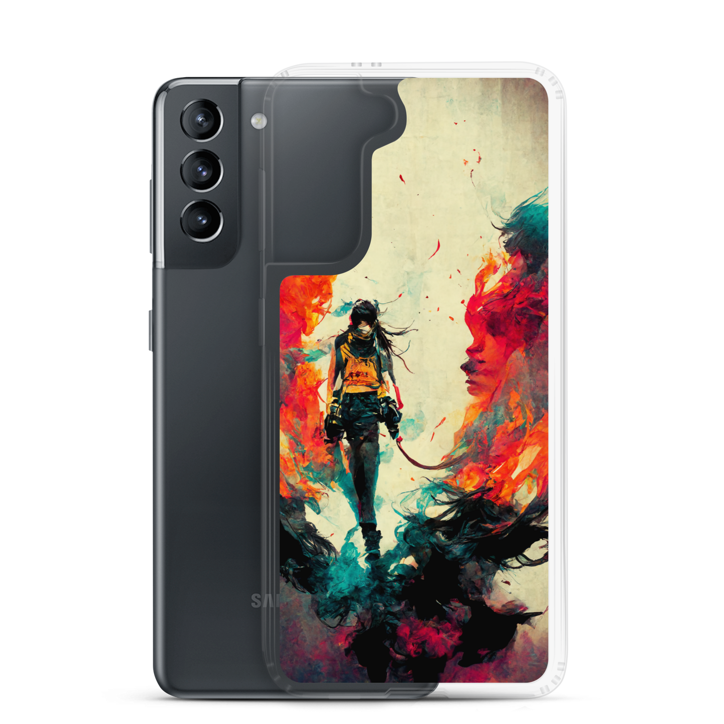 Female Samurai - Samsung Cases in Bright Colors