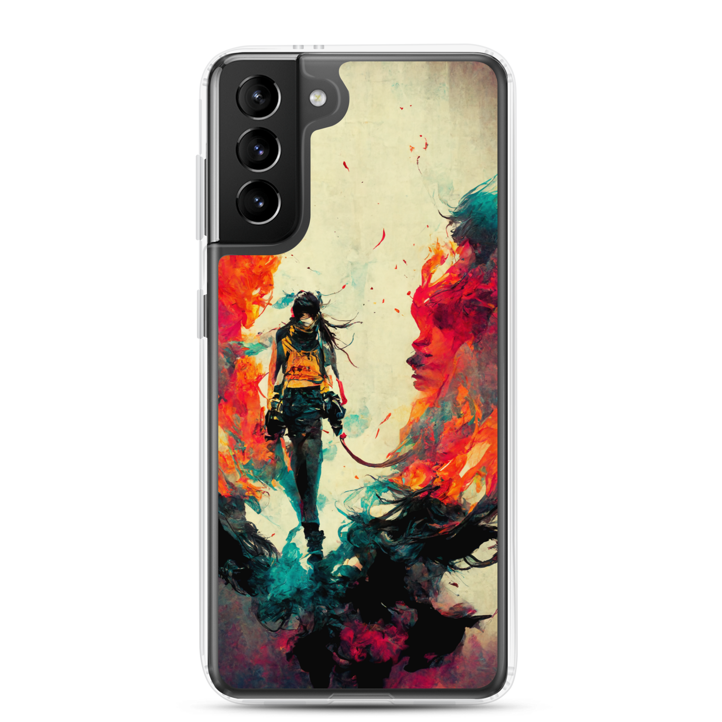 Female Samurai - Samsung Cases in Bright Colors