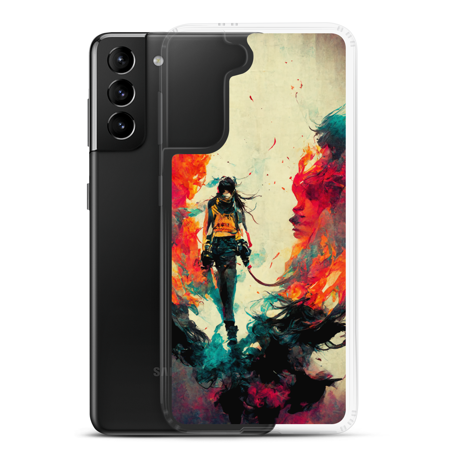 Female Samurai - Samsung Cases in Bright Colors