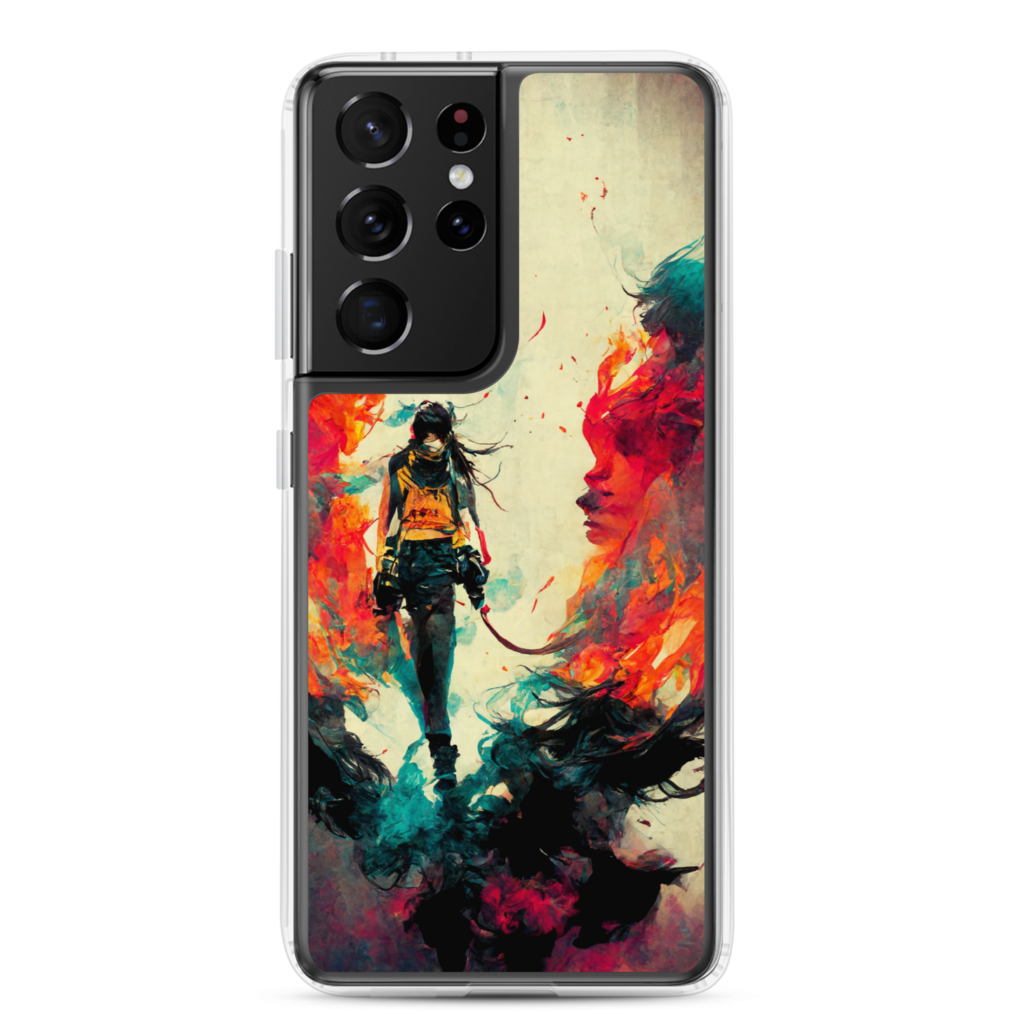 Female Samurai - Samsung Cases in Bright Colors