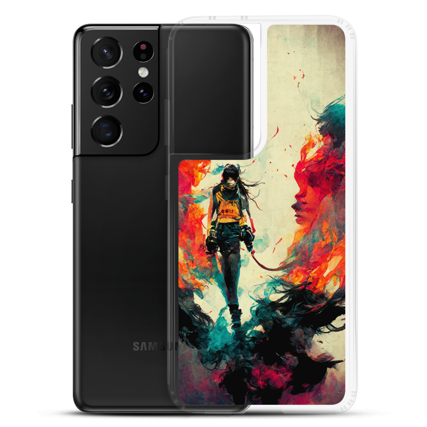 Female Samurai - Samsung Cases in Bright Colors