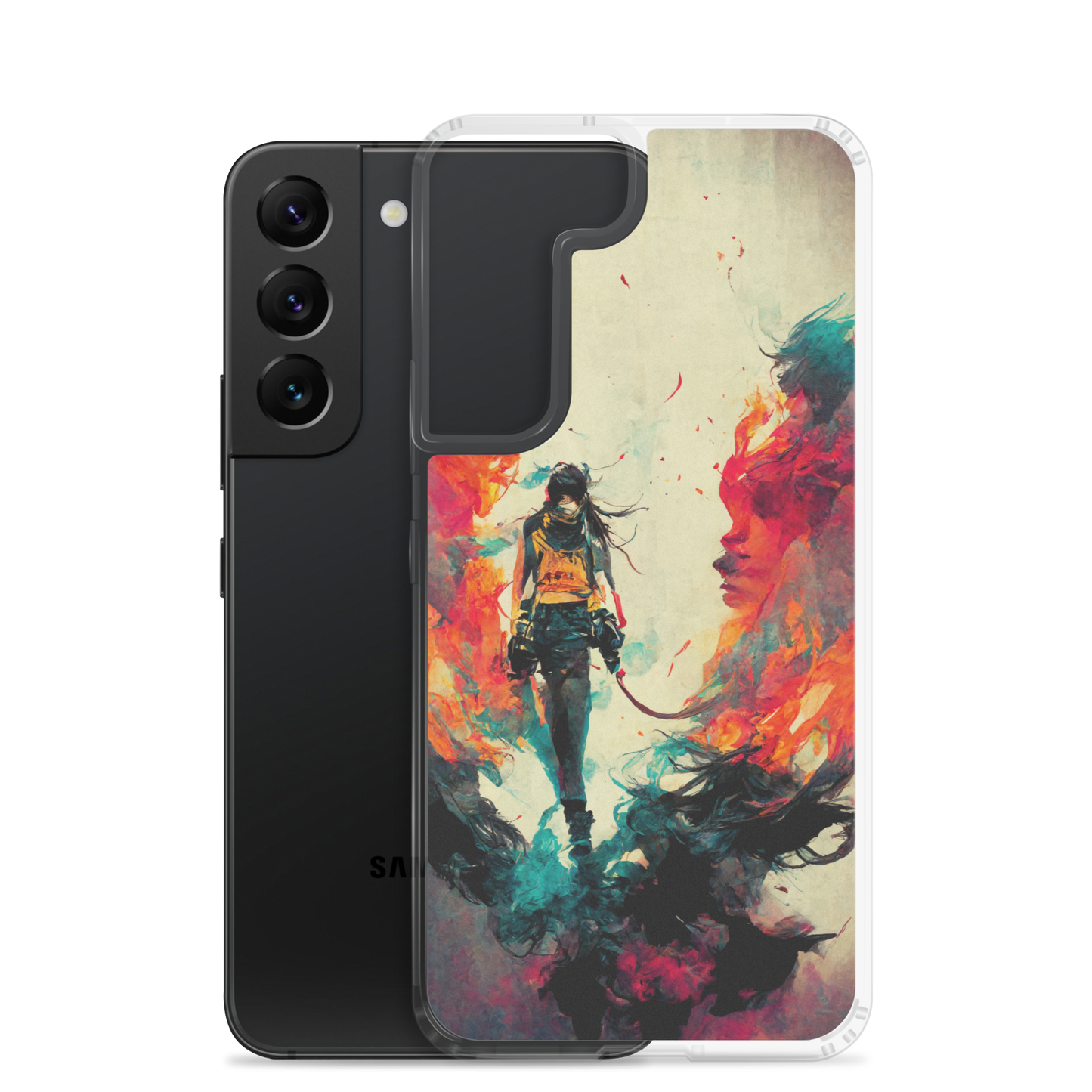 Female Samurai - Samsung Cases in Bright Colors