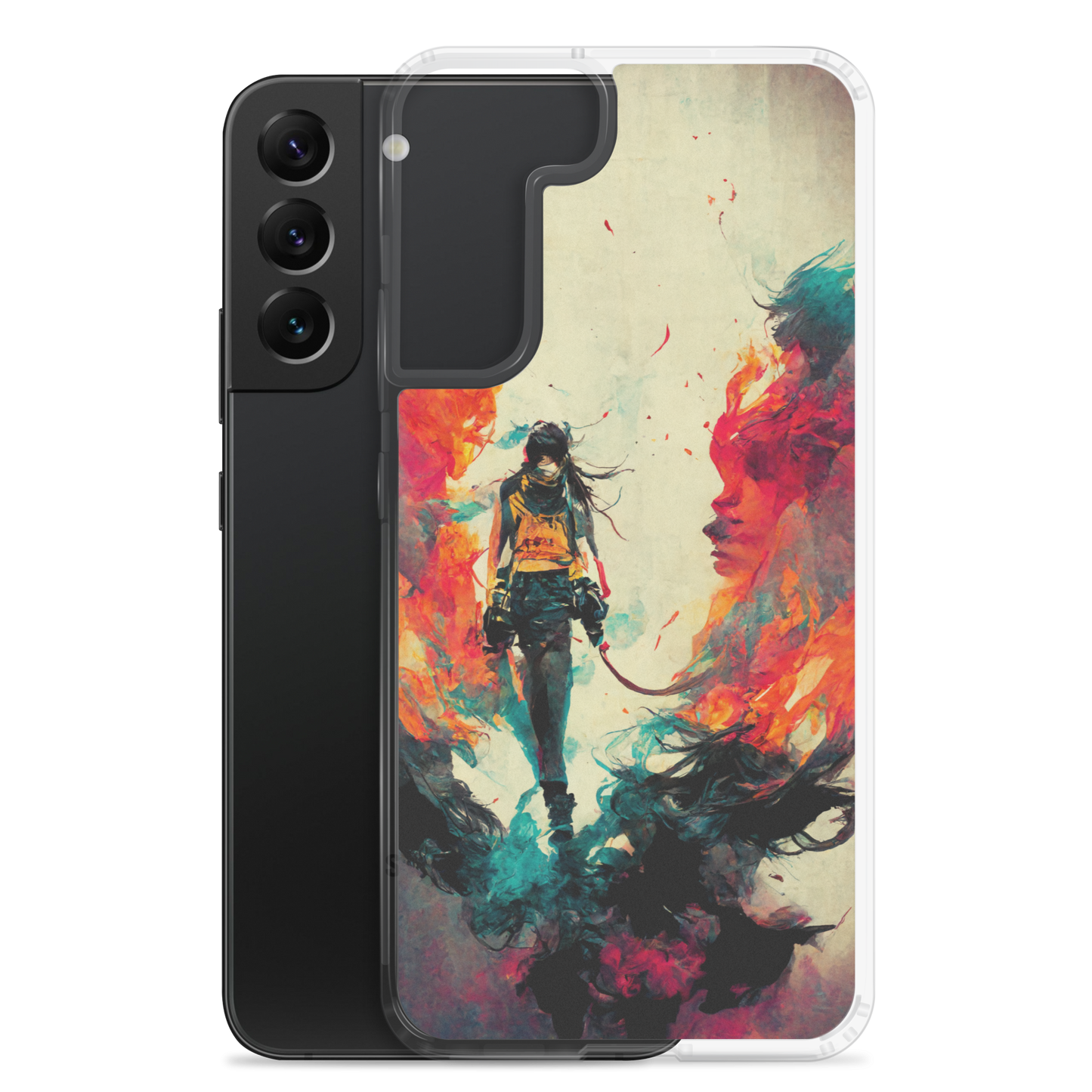 Female Samurai - Samsung Cases in Bright Colors