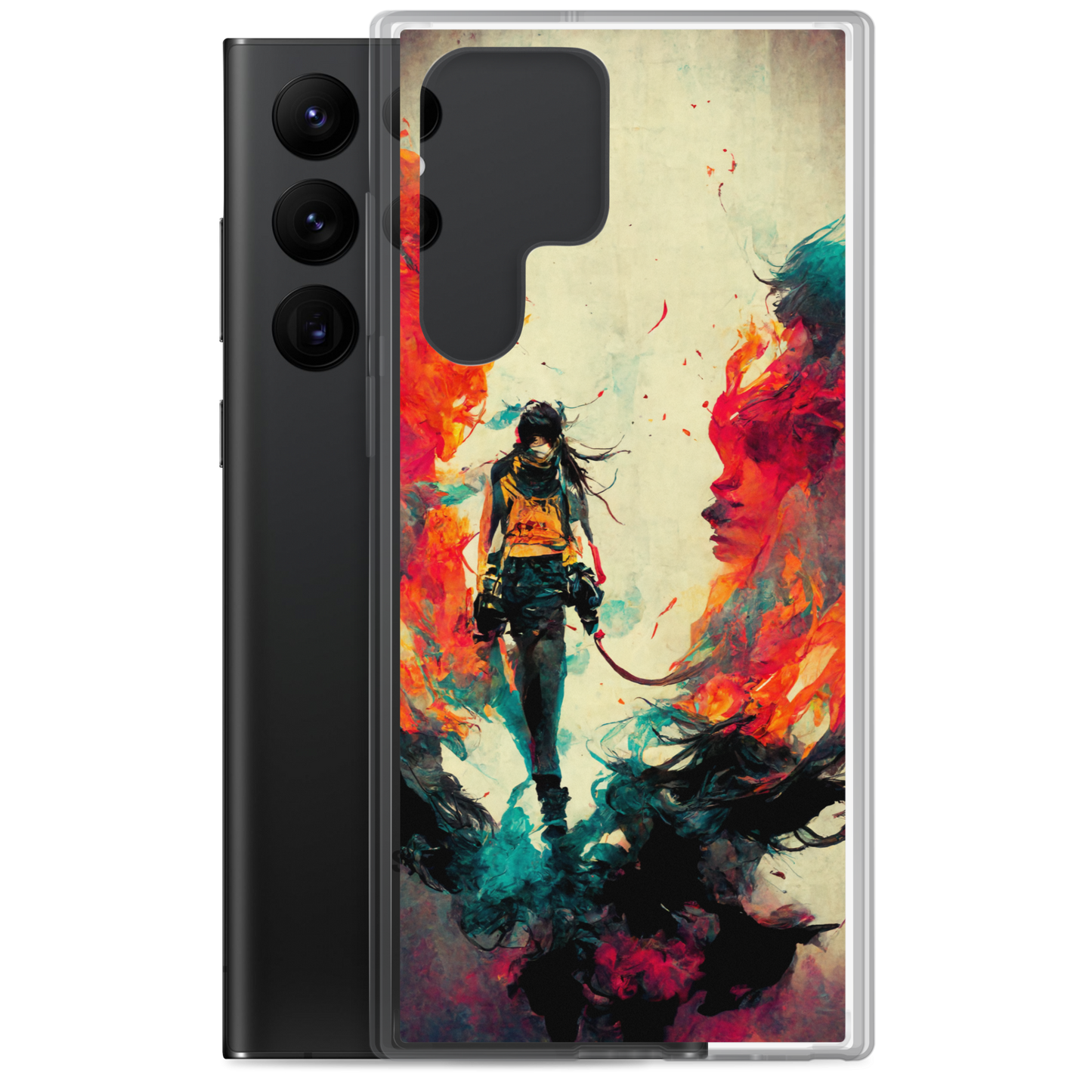 Female Samurai - Samsung Cases in Bright Colors