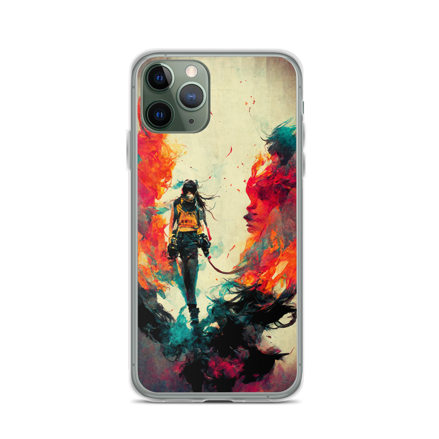 Female Samurai - iPhone Cases in Bright Colors