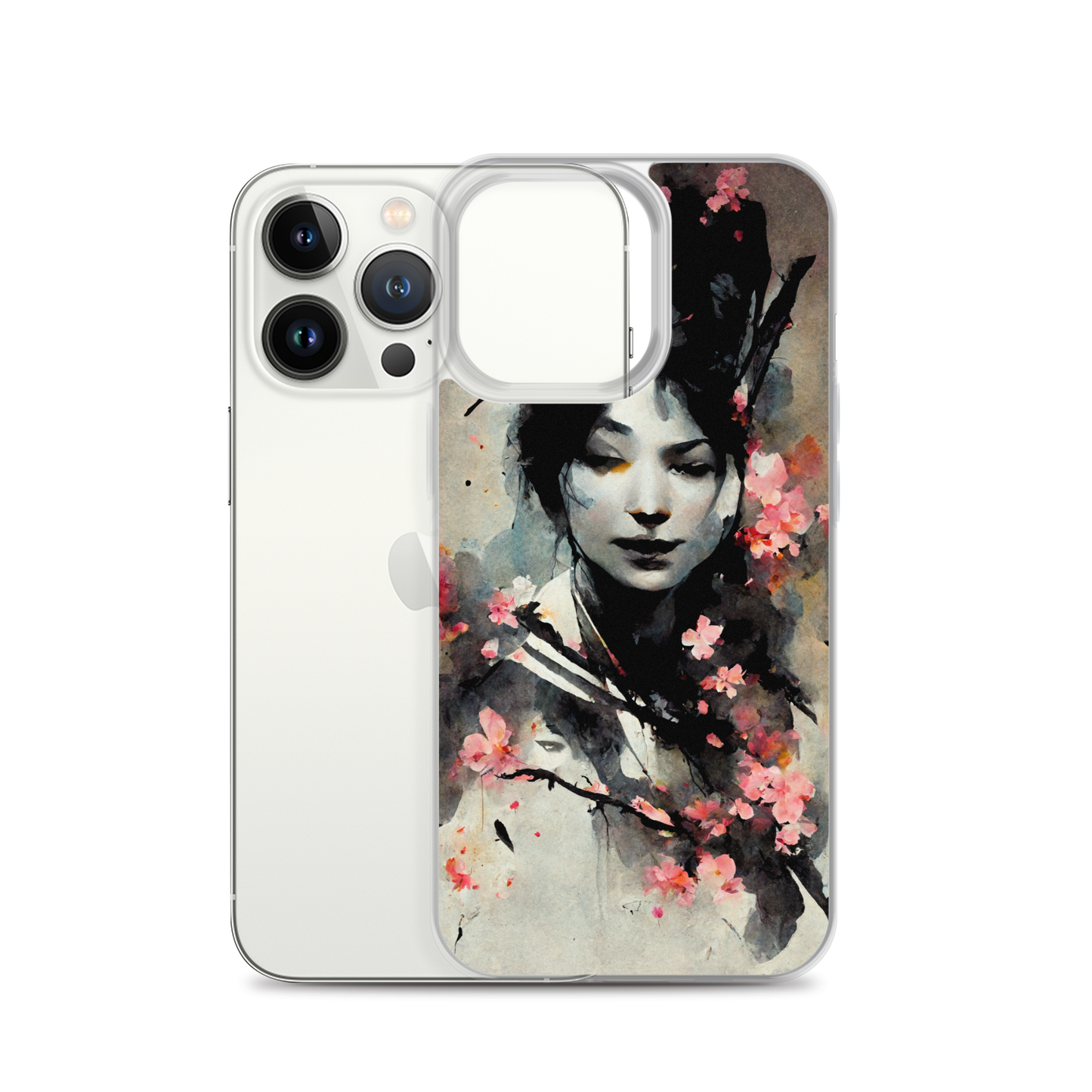 Geisha Sakura - Cherry Blossom iPhone Cases