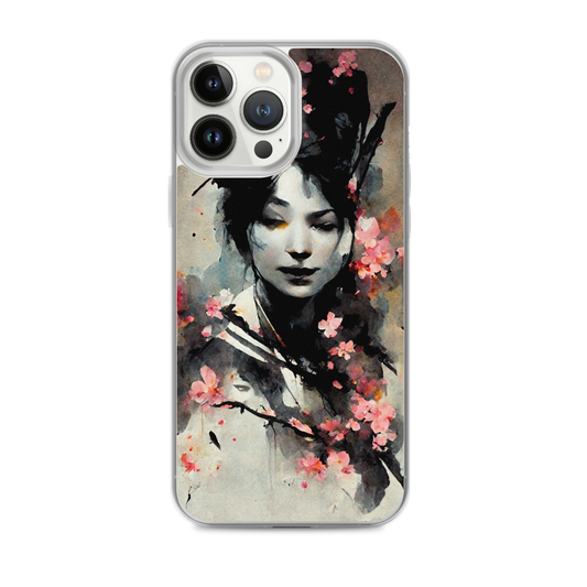 Geisha Sakura - Cherry Blossom iPhone Cases