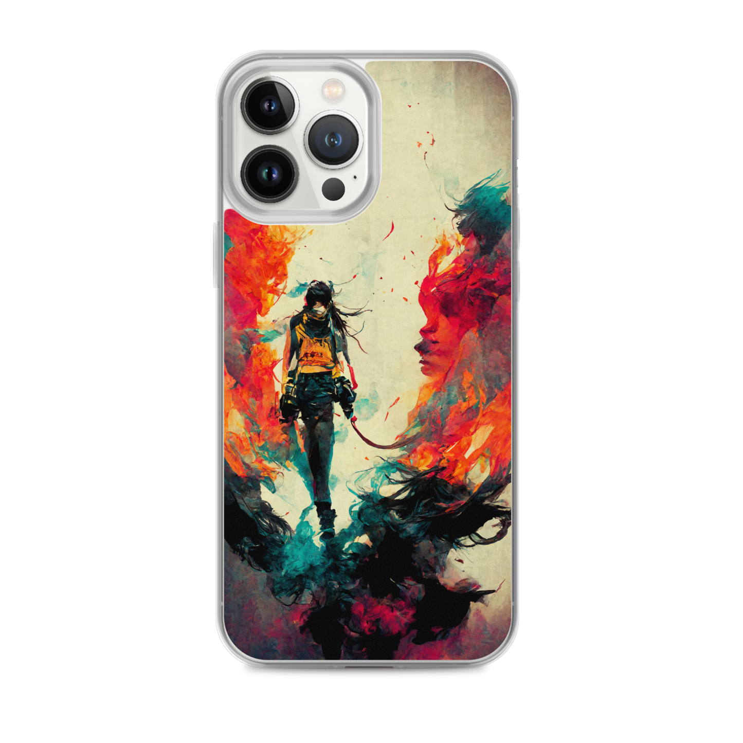 Female Samurai - iPhone Case in Bright Colors