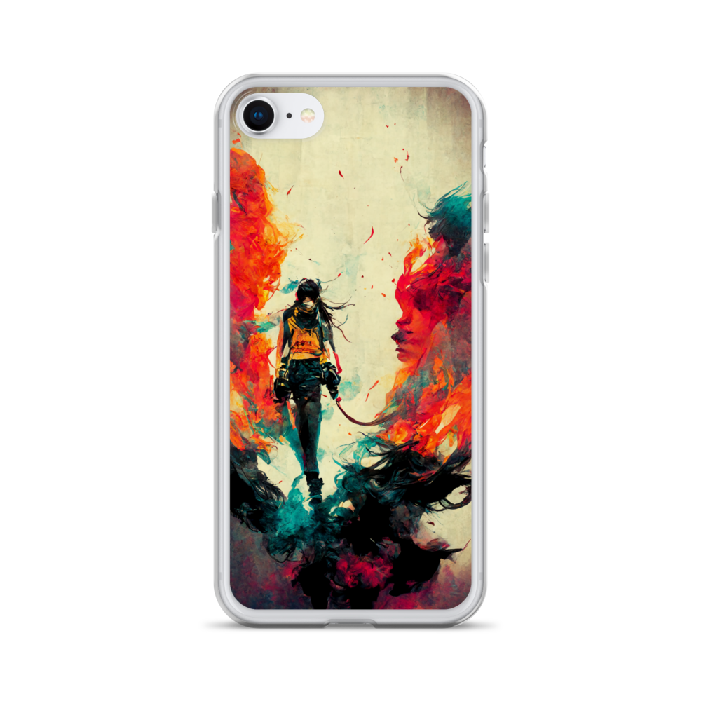 Female Samurai - iPhone Case in Bright Colors