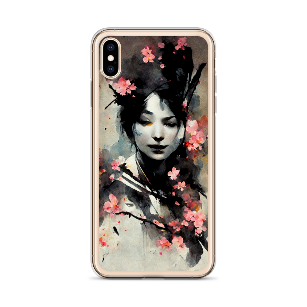 Geisha Sakura - Cherry Blossom iPhone Cases