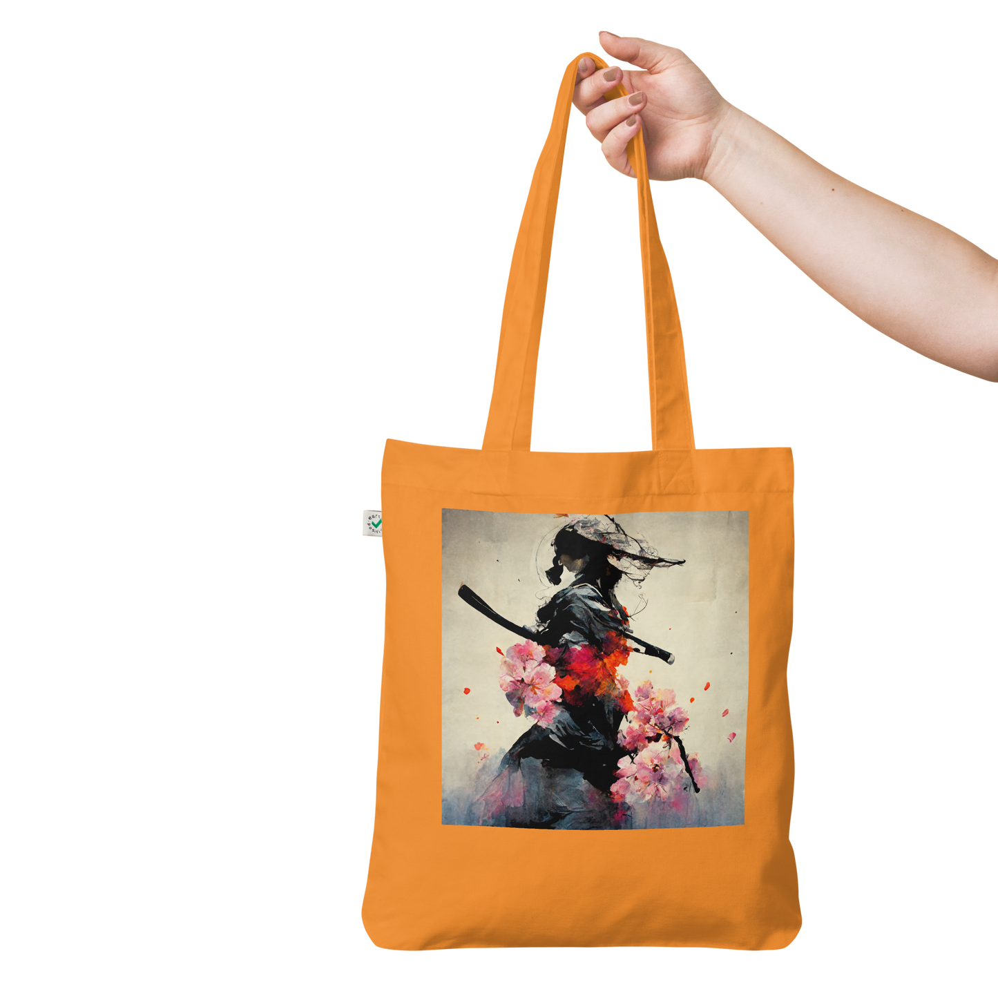 Shadow Samurai Sakura - Organic Fashion Tote Bag