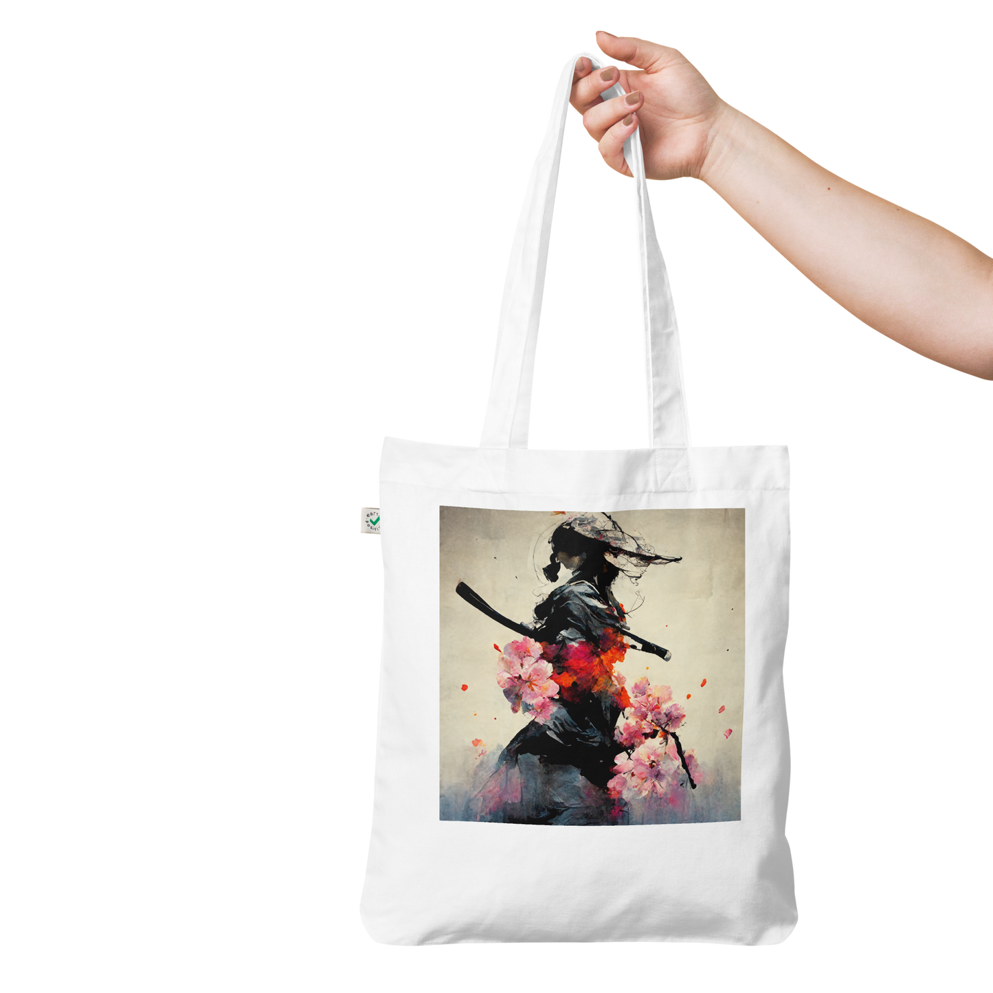 Shadow Samurai Sakura - Organic Fashion Tote Bag