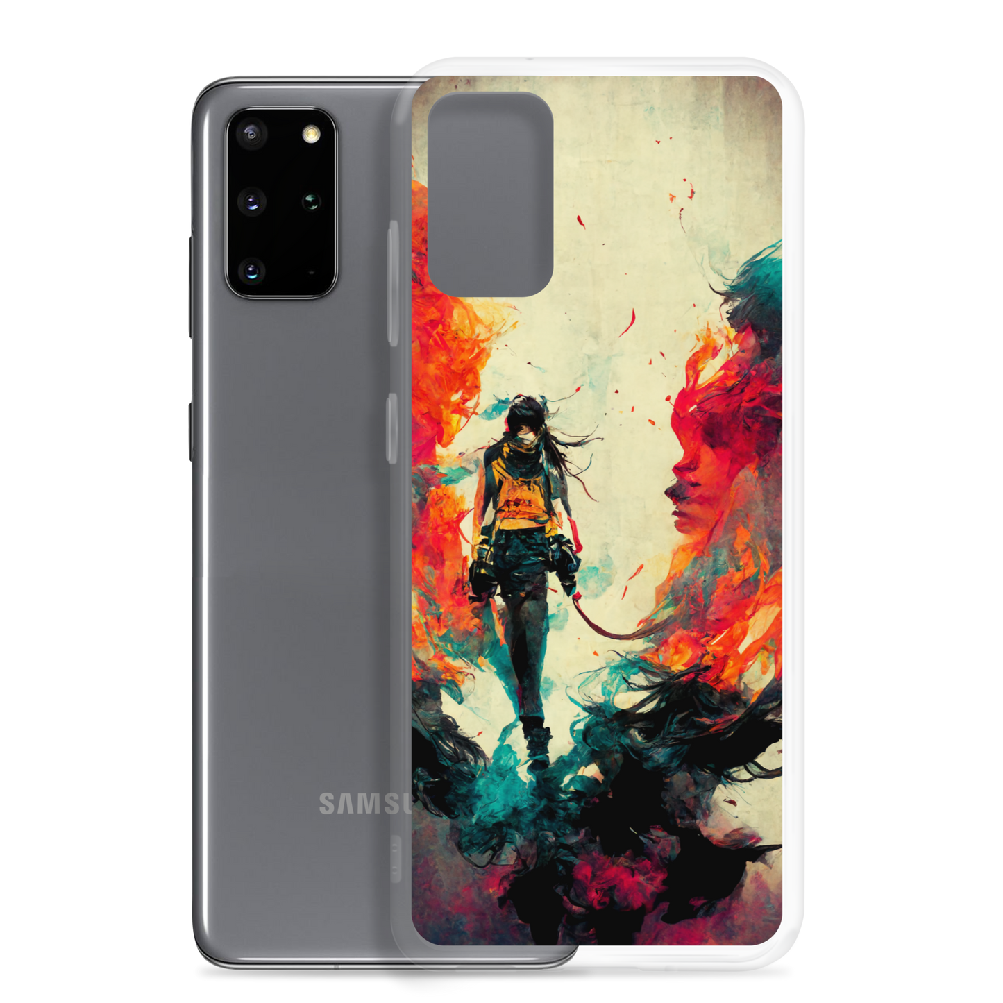 Female Samurai - Samsung Cases in Bright Colors